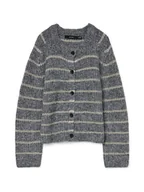 Swetry damskie - Vero Moda Kardigan w kolorze szarym - miniaturka - grafika 1