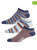 Skarpetki męskie - Wrangler Skarpety sportowe (3 pary) "Darroch" w kolorze jasnobrązowo-granatowym - miniaturka - grafika 1