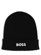 Czapki męskie - BOSS Green - Czapka męska  Asic_Beanie-X, czarny - miniaturka - grafika 1