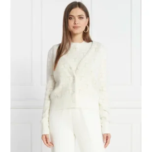 TWINSET Kardigan | Regular Fit | z dodatkiem wełny - Swetry damskie - miniaturka - grafika 1
