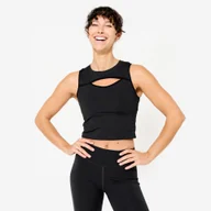 Koszulki sportowe damskie - Koszulka fitness damska Domyos bez rękawów - miniaturka - grafika 1
