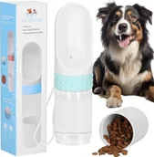 Sprzęt podróżny i transportery dla psów - Springos Butelka na wodę i karmę dla psa, kota, z poidełkiem 350 ml turystyczna UNIWERSALNY - miniaturka - grafika 1