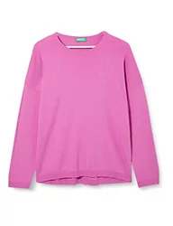 United Colors Of Benetton Maglia Girocollo In Felpa Di Cotone Organico – Logo Stampato, Taglie M/L