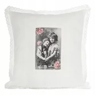 Poszewki na poduszki - Euro Firany Poszewka Z Koronką Maddie 2 45 x 45 Biały 1218627 - miniaturka - grafika 1