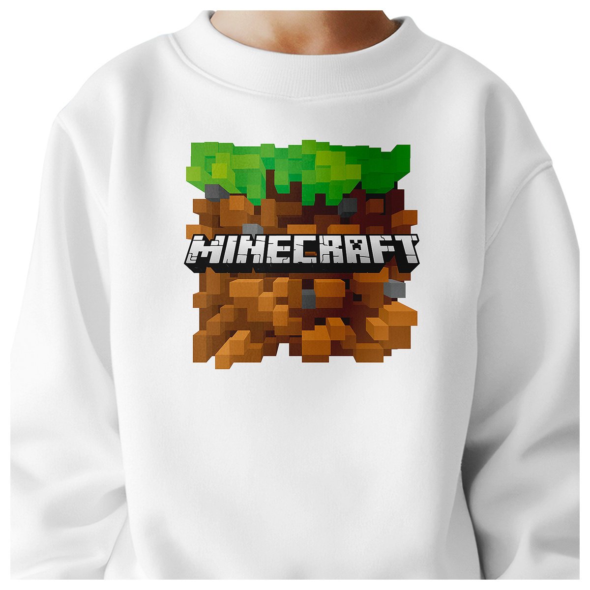 BLUZA DZIECIĘCA MINECRAFT 104 DLA DZIEWCZYNKI CHŁOPCA JAKOŚĆ