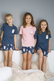 Piżama dla dziewczynki Bear różowa 122/128 - Piżamy dla dziewczynek - miniaturka - grafika 3