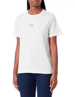 Koszulki i topy damskie - Lee Damska koszulka Regular Tee, beżowy, XS - grafika 1