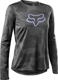 Koszulki rowerowe - ubranie sportowe FOX W Ranger Tru Dri Ls Jersey Grey 006) - grafika 1