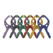 Imadła i ściski - Wolfcraft Zaciski sprężynowe Microfix S20 6 sztuk - miniaturka - grafika 1