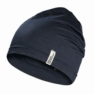 Dziecięca czapka Jack Wolfskin TRAVEL BEANIE K night blue - M - Czapki dla dzieci - miniaturka - grafika 1