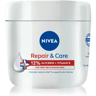 NIVEA REPAIR & CARE KREM NAWILŻAJĄCO-REGENERUJĄCY DO CIAŁA, TWARZY I DŁONI 400ML - Balsamy i kremy do ciała - miniaturka - grafika 1