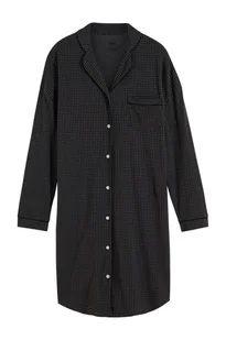 bonprix Koszula nocna oversize z czystej bawełny czarny - Piżamy chłopięce - miniaturka - grafika 1