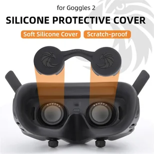 Osłona obiektywu Pyłoszczelny obiektyw VR Silikonowy futerał Soft Protector Anti-Scratch Akcesoria do gogli DJI Avata 2/1 2/3 - Akcesoria do drona - miniaturka - grafika 1