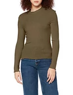 Bluzki damskie - Noisy may Damska bluzka Nmberry L/S High Neck Top S, Kalamata, L - miniaturka - grafika 1