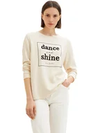 Bluzy damskie - Tom Tailor Bluza w kolorze kremowym - miniaturka - grafika 1