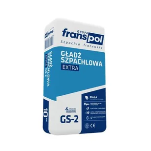 Gładź szpachlowa extra biała GS-2 10 kg Franspol - Gipsy i gładzie gipsowe - miniaturka - grafika 1