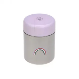 Lassig Pojemnik - termos obiadowy Happy Rascals Heart lavender 315 ml - Lunch boxy - miniaturka - grafika 1
