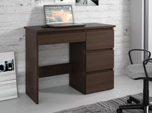 Biurko komputerowe MEBLOWA 1 Beta 3, 4 szuflady, wenge, 75x94x43 cm - Biurka - miniaturka - grafika 1
