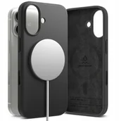Etui i futerały do telefonów - Etui Ringke Silicone Magnetic MagSafe do Apple iPhone 17 Black - miniaturka - grafika 1
