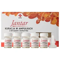 Odżywki do włosów - Jantar Kuracja w ampułkach z wycišgiem z bursztynu do włosów zniszczonych i osłabionych - miniaturka - grafika 1
