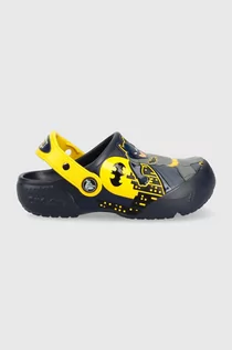 Buty dla chłopców - Crocs klapki dziecięce FL BATMAN PATCH kolor granatowy - grafika 1