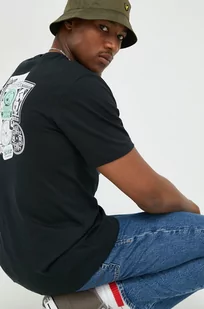 Converse t-shirt bawełniany kolor czarny wzorzysty - Koszulki męskie - miniaturka - grafika 1