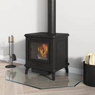 Panel kominkowy, szklany, sześciokątny, 80x50 cm 324139 VIDAXL - Akcesoria kominkowe - miniaturka - grafika 8