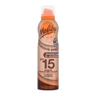 Balsamy i kremy do opalania - Malibu Continuous Spray Bronzing Oil Coconut SPF15 preparat do opalania ciała 175 ml unisex - miniaturka - grafika 1