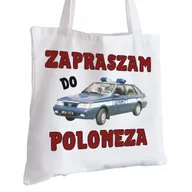 Torby i wózki na zakupy - Torba Bawełniana biała dla Policjanta Na Prezent ekologiczna Trwały Nadruk - miniaturka - grafika 1