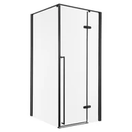 Kabiny prysznicowe - Kabina prysznicowa Long 80x80 BL szkło 6 mm czarny profil KERRA - miniaturka - grafika 1