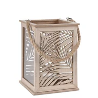 Lampy pozostałe - Home Styling Collection Lampion LEAF DESIGN latarenka na świeczkę 18x26 cm B078S216PK - miniaturka - grafika 1