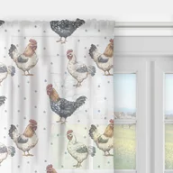 Firany - Firana SPRING wzór SP21 kury 140 x 160 cm - miniaturka - grafika 1