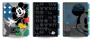 PATIO, kołobrulion b5 100k kratka disney fashion mickey mouse 3 szt. mix - Notesy i bloczki - miniaturka - grafika 1