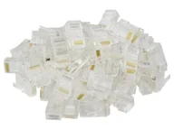 Wtyczki i adaptery - Neku Wtyki 8P8C końcówki RJ45 Utp kat6 linka 50szt - miniaturka - grafika 1