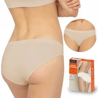 Majtki damskie - Figi Gatta Bikini Queenie bezszwowe, natural, L - miniaturka - grafika 1