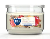 Świece - Świeca zapachowa w szkle BISPOL Aura 30H JABŁKO - CYNAMON - miniaturka - grafika 1