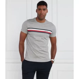 Koszulki męskie - Tommy Hilfiger T-shirt RWB MONOTYPE CHEST S, P01 | Regular Fit - grafika 1