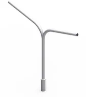 Wyposażenie miejsc publicznych - Elko-Bis Wysięgnik lampowy dwuramienny na słup oświetleniowy fi 48,3 mm 105stopni 40102202 - miniaturka - grafika 1