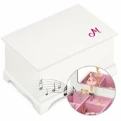 Pozytywki dla dzieci - Szkatułka drewniana z pozytywką i nadrukiem inicjałem dla niej - miniaturka - grafika 1