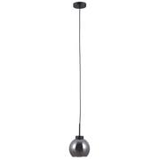 Lampy sufitowe - Italux LAMPA wisząca POGGI PND-28028-1B szklana OPRAWA okrągły ZWIS kula ball czarna przydymiona PND-28028-1B - miniaturka - grafika 1