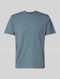 T-shirt z wyhaftowanym logo model ‘SALIS’ - Koszulki męskie - miniaturka - grafika 1