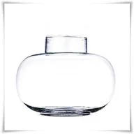 Dekoracje domu - Szklany słoik ozdobny, kula spłaszczona BONITA  H-22 cm D-26 cm - miniaturka - grafika 1