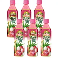 Soki i napoje niegazowane - Vita Aloe Napój z aloesem 38% Liczi Zestaw 6 x 500 ml - miniaturka - grafika 1