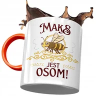 Kubki - Kubek Pomarańczowy Dla Maksa Maksymiliana Prezent z Nadrukiem ze Zdjęciem + Opakowanie na prezent (wzór 03) - miniaturka - grafika 1