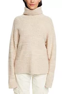 Swetry damskie - edc by ESPRIT Sweter damski, 274/beżowy 5, XS - miniaturka - grafika 1