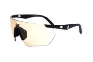 Okulary przeciwsłoneczne - adidas Męskie kwadratowe okulary przeciwsłoneczne SP0062, Matte Black/roviex, 00-0-135, Czarny matowy/Roviex, 00-0-135 - miniaturka - grafika 1