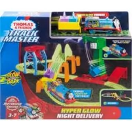 Tory, garaże, parkingi - Mattel Thomas Glow Nocna Dostawa Swiecacy Tor Ggl75 P3 - miniaturka - grafika 1