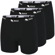 Majtki męskie - Męskie bokserki Zulu Merino 160 6in 3-pack Rozmiar: L / Kolor: czarny - miniaturka - grafika 1
