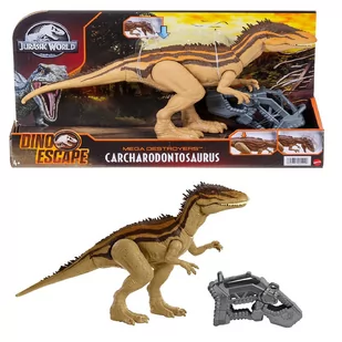 Mattel JURASSIC WORLD DINOZAUR DEMOLKA CARCHARODONTOSAURUS GWD60 HBX39 - Figurki dla dzieci - miniaturka - grafika 2