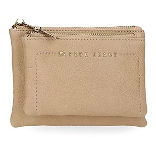 Pepe Jeans Diane Portfel Neceser Beżowy 17x9x2 cms Skóra syntetyczna, Beis, Monedero Neceser, Portfel potrzebny - Portfele - miniaturka - grafika 1